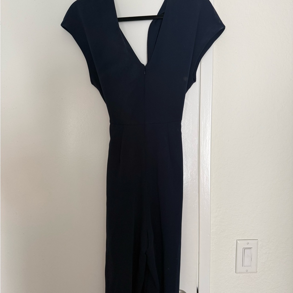 Astr Navy Backless Women's Dress
